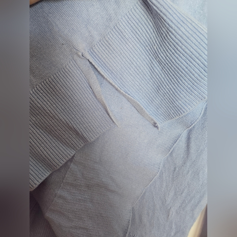 LOFT Light Blue Pullover Sweater - Picture 3 of 7